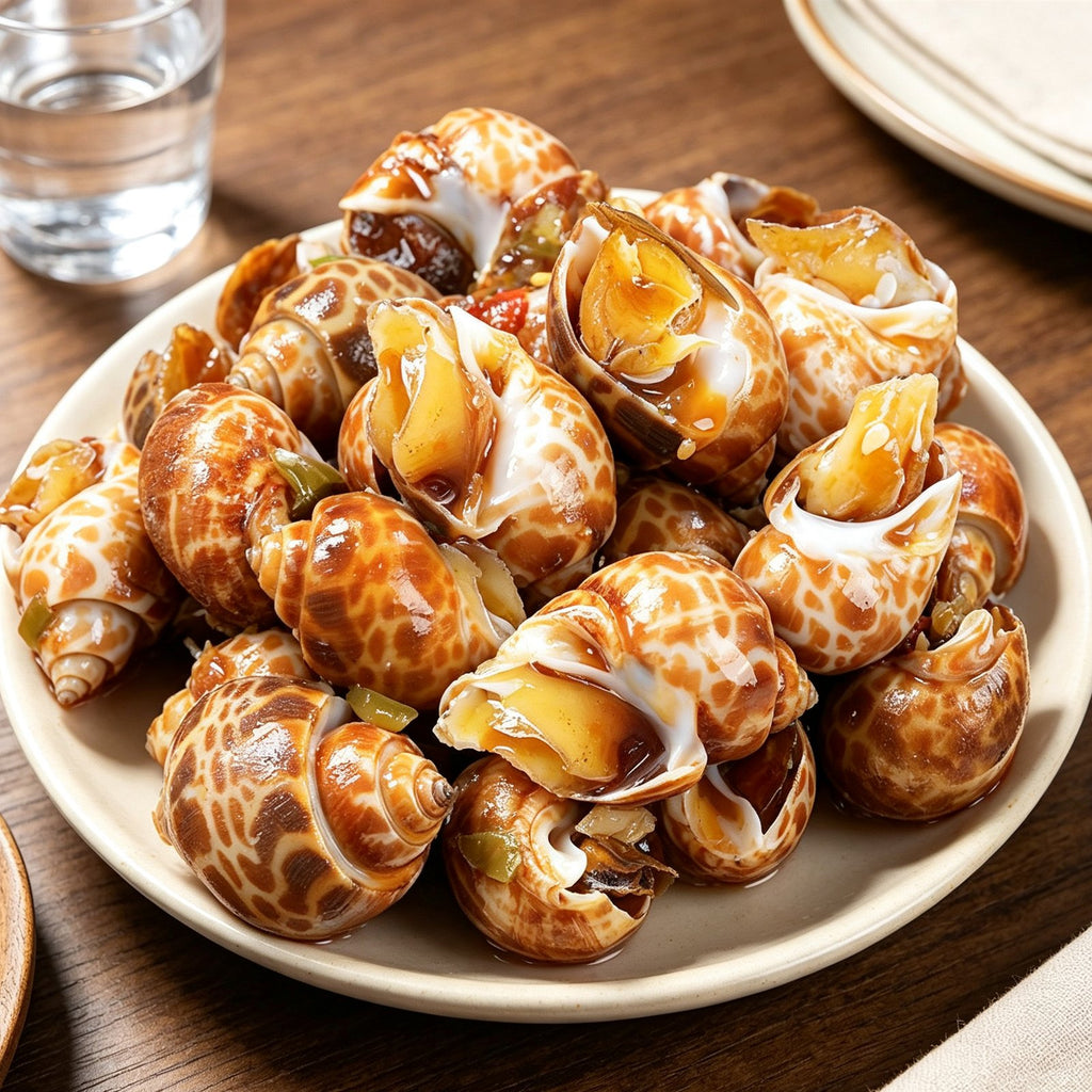 Fresh Spotted Babylon Sea Snails